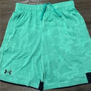 Under Armour Kids Aqua Patterned Shorts
